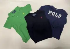 ポロラルフローレン トップス3点セット　難あり　1029　90相当