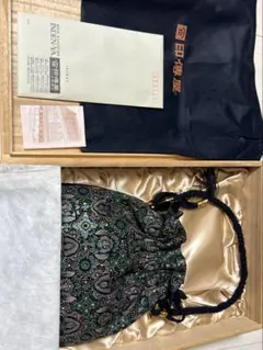 印傳屋 和装用バッグ 巾着型のサムネイル
