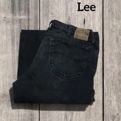 Lee ブラックデニムパンツ　ジーンズ　レギュラーフィット　メキシコ製　W38