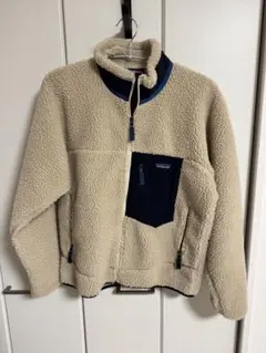 patagonia レトロX ベージュ/ネイビー　M