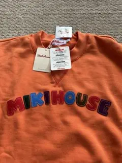 MIKIHOUSE カラフルロゴトレーナー オレンジのサムネイル