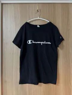 ヴィンテージ Champion 半袖 ロゴ Tシャツ ウィメンズL ブラックのサムネイル