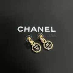 新品未使用✧ ピアス シャネル CHANEL ブラック ゴールド ココマーク