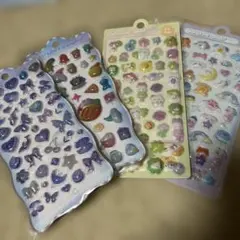 即日発送可能！ボンボンドロップシール風　うるちゅる　4枚セット