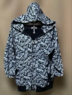 y2kお兄系平成ギャルフェアリーグランジ英字　パーカー