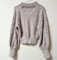 dazzlin 2wayシャギーミニニットトップスのサムネイル