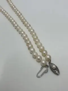4℃*2連 パール ボールチェーン ネックレス/チョーカー*シルバー - メルカリ