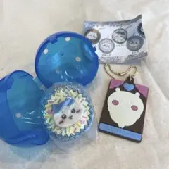 ちいかわ　手作りおやつチャーム　ミニチュアキャラパキ風ラバーマスコット　2点