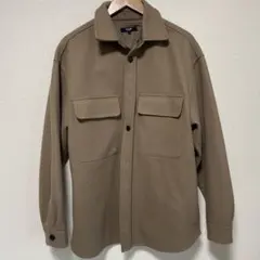 BEAMS HEART ベージュ フリース風 シャツジャケット