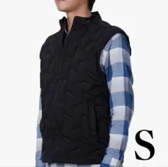 [空気ベスト]男女兼用ベスト 春夏ベスト ジャケット 透湿 S ブラック