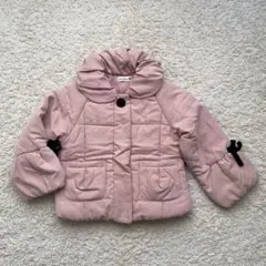 ブランシェス　キッズ ショールカラーピンク 中綿コート　110cm