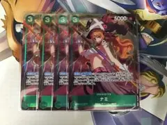 ナミ　プロモ　パラレル　プレミアムカードコレクション　4枚