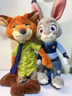 (単体購入可)ニック・ワイルドとジュディ・ホップス ぬいぐるみ