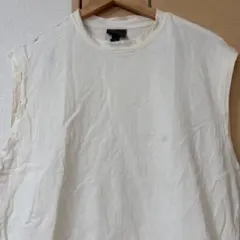 H&M ノースリーブ Tシャツ M クリーム色のサムネイル