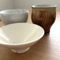 【山口由次】星くずお茶碗 大　小　セット　(瀬戸焼、有田焼など好きな方に 山口由次】星くずお茶碗 大 小 セット (瀬戸焼、有田焼など好きな方に
