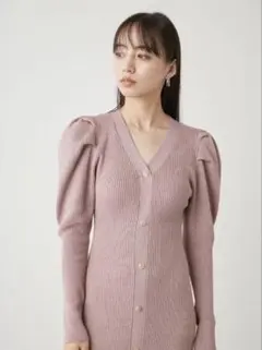 【新品】SNIDEL フロントボタンニットワンピース