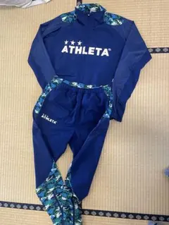 ATHLETA ジャージセット M ネイビー/グリーン