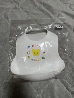 【新品未開封】mikiHOUSE ランチビブ ホワイト
