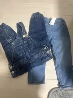 H&M デニム　サロペットセット