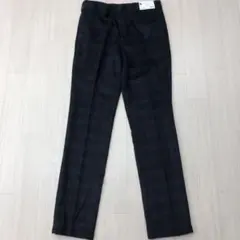 GU ジーユー ウールブレンド チェック パンツ 起毛 M メンズ