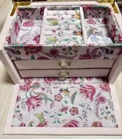 新品未使用✨フランフラン　アナスイ　コラボ　スクエアBOX2点セット　花柄　総柄 新品未使用✨フランフラン アナスイ コラボ スクエアBOX2点セット 花柄