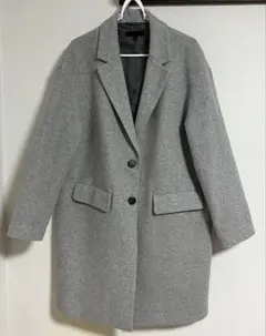 グレー ロングコート