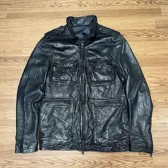 00s 90s La Vetrina 羊革 ビンテージ レザージャケット y2k