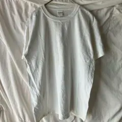 ギルダン 半袖Tシャツ クルーネック 無地 L ホワイト コットン シンプル