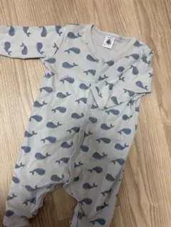 PETIT BATEAU クジラ柄ロンパース 6m