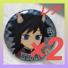 【レア　2点】鬼滅の刃　ナンジャタウン　特別任務　缶バッチコレクション　冨岡義勇