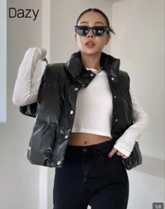 Dazy ブラック ダウンジャケット M