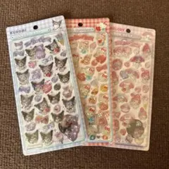 【新品未使用】ボンボンドロップシール　クロミマイメロキティー3枚セット