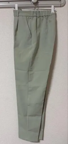 GU ストレッチテーパードパンツ　ミントグリーン　L オフィスコーデ
