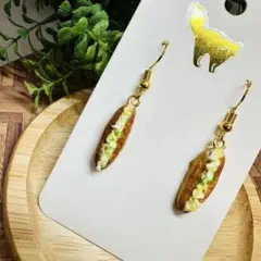 調理パン　玉子サンド　ピアス　食品サンプル　フェイクフード