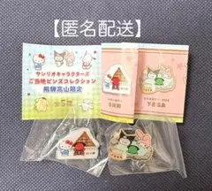 【匿名配送2点】サンリオキャラクター 飛騨高山限定　ご当地ピンズコレクション