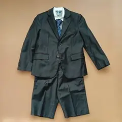 COMME CA ISM 黒 スーツ 120A ネクタイ付き