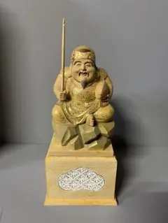 特別価格 柘植 木彫 大黒天 彩色 - メルカリ