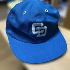 1970年代中日Dragons ベースボールキャップ 青　女性、子供サイズ激レア