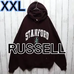 メンズXXL【A品】00sラッセルパーカー黒染00413