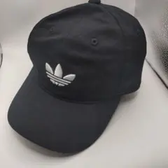 ◆2235 adidas　アディダス　ロゴキャップ　ブラック　キャップ