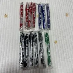 ぺんてる 水性サインペン 黒赤青緑 セット黒5（耐水耐光性含む）赤4青3緑1