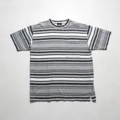 90s】極太 オールドサーフ ボーダー Tシャツ 黒 灰 胸ポケ 古着 - メルカリ