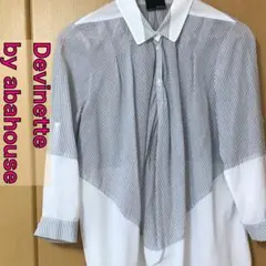 Devinette アバハウスドゥヴィネット 七分袖ブラウス プルオーバー