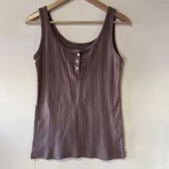 JEANASIS リブ タンクトップ ヘンリーネックのサムネイル