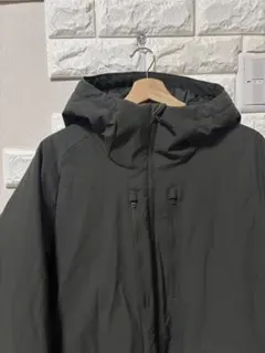 美品ユニクロ　ハイブリッドダウンパーカ　3Dカット ダークグリーン　L　男女兼用