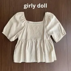 girly doll アイボリーパフスリーブブラウスのサムネイル