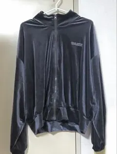 レトロガール トラックジャケット ベロア 服 青