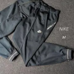 NIKE ジャージパンツ 黒 M 日本製 刺繍ロゴ 表記M ビンテージ