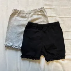 着用回数少なめ！［2枚セット］裾フリルショートパンツ　95