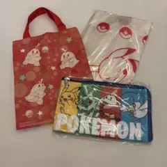 ポケモン　ポーチ　手提げバック　3点セット　匿名配送